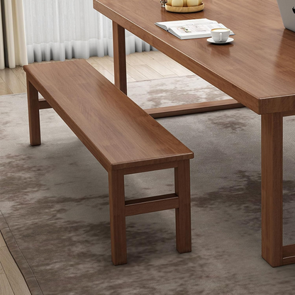 carpentray dining wood bench seat, kitchen bench chair with rounded corner, end of bed bench