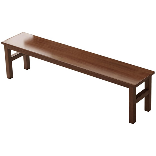 Carpentray Dining Wood Bench Seat, Kitchen Bench Chair with Rounded Corner, End of Bed Bench
