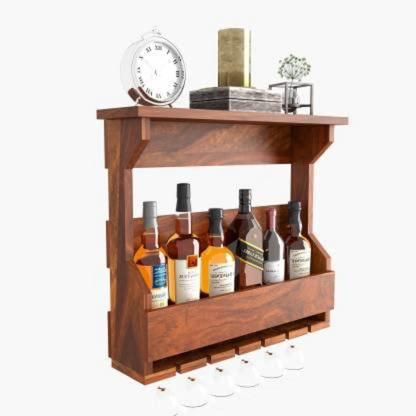 carpentray solid sheesham wood bar cabinet | wooden bar cabinet for bar, hotel