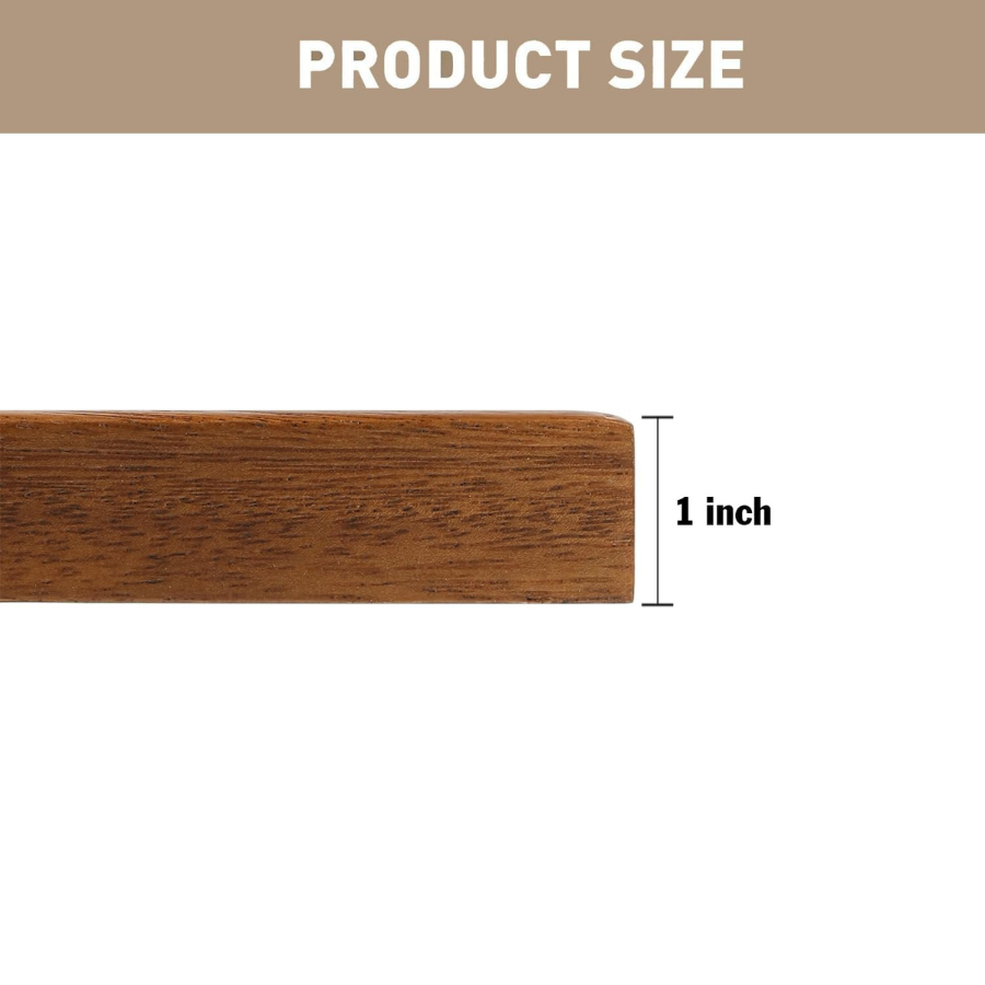 Carpentray Rectangular Wooden Tray 16"-100% Natural Walnut Wood Serving Platter