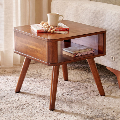 carpentray wooden end table for living room