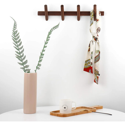 carpentray wooden wall hooks with 3 hooks