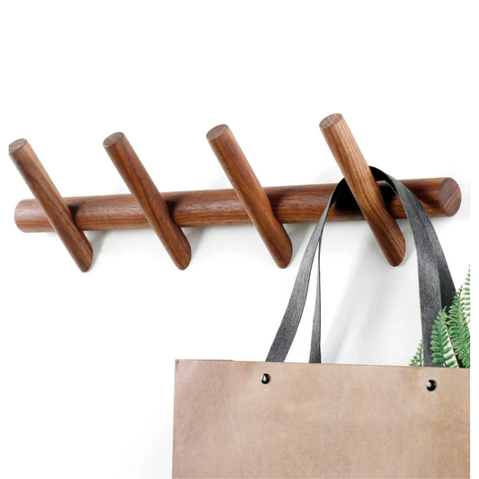 Carpentray Wooden Wall Hooks With 4 Hooks