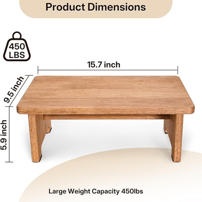 carpentray wooden step stool, heavy duty one step stool