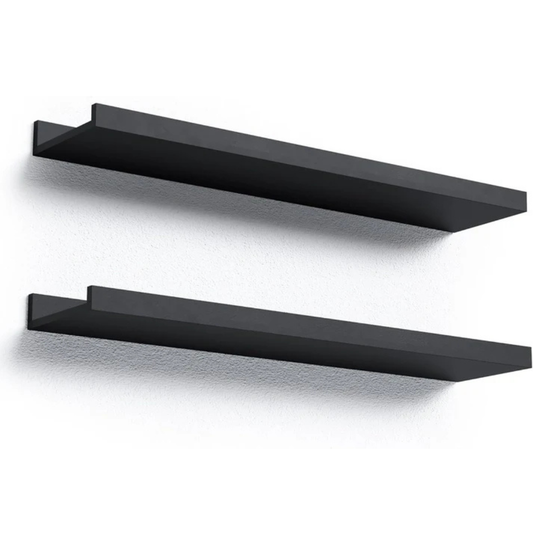Carpentray 24 Inch Long Modern Balck Wall Shelf