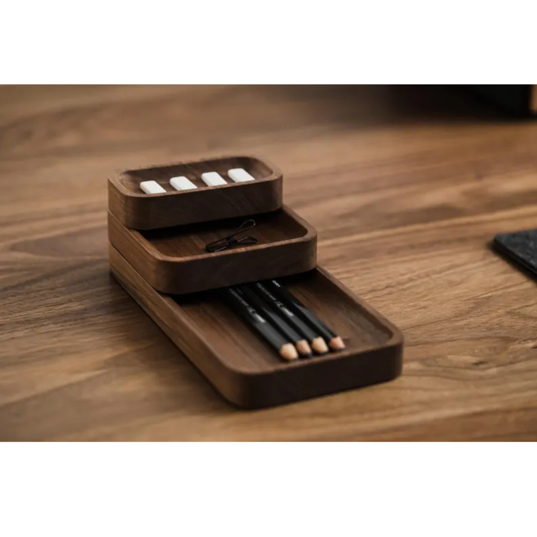 Carpentray Wooden Pen Tray