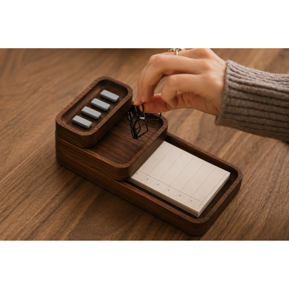 Carpentray Wooden Pen Tray