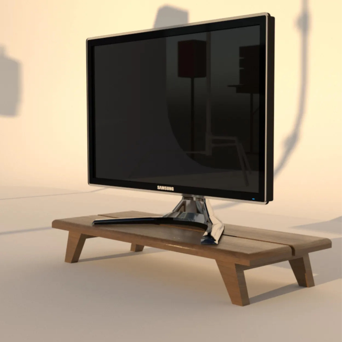 60in Monitor Riser Carpentray 60cm Long Wooden Monitor Riser Satnd – Carpentray Home