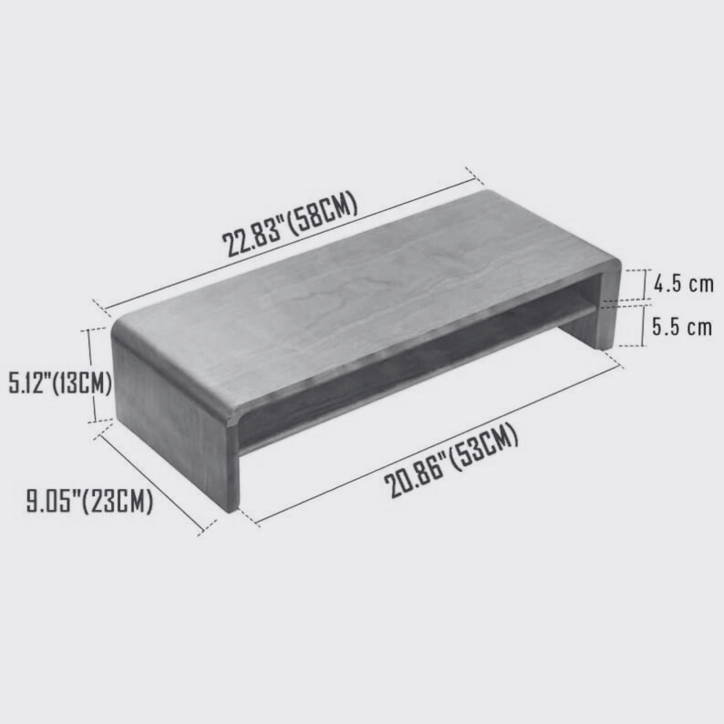 Carpentray Dual Shelf Monitor Riser