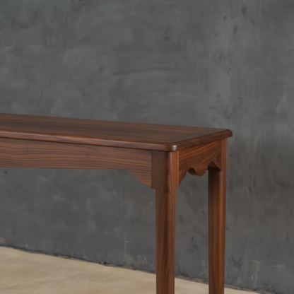 carpentray 120cm long wooden luxury console table