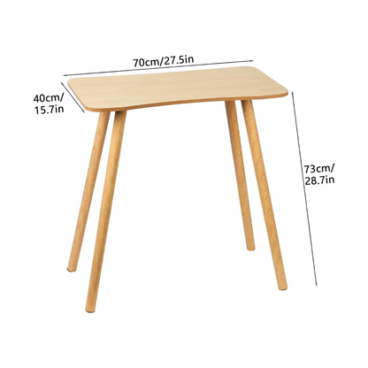 carpentray solid sheesham wooden small study table, 27.5×15.7×28.7 inch