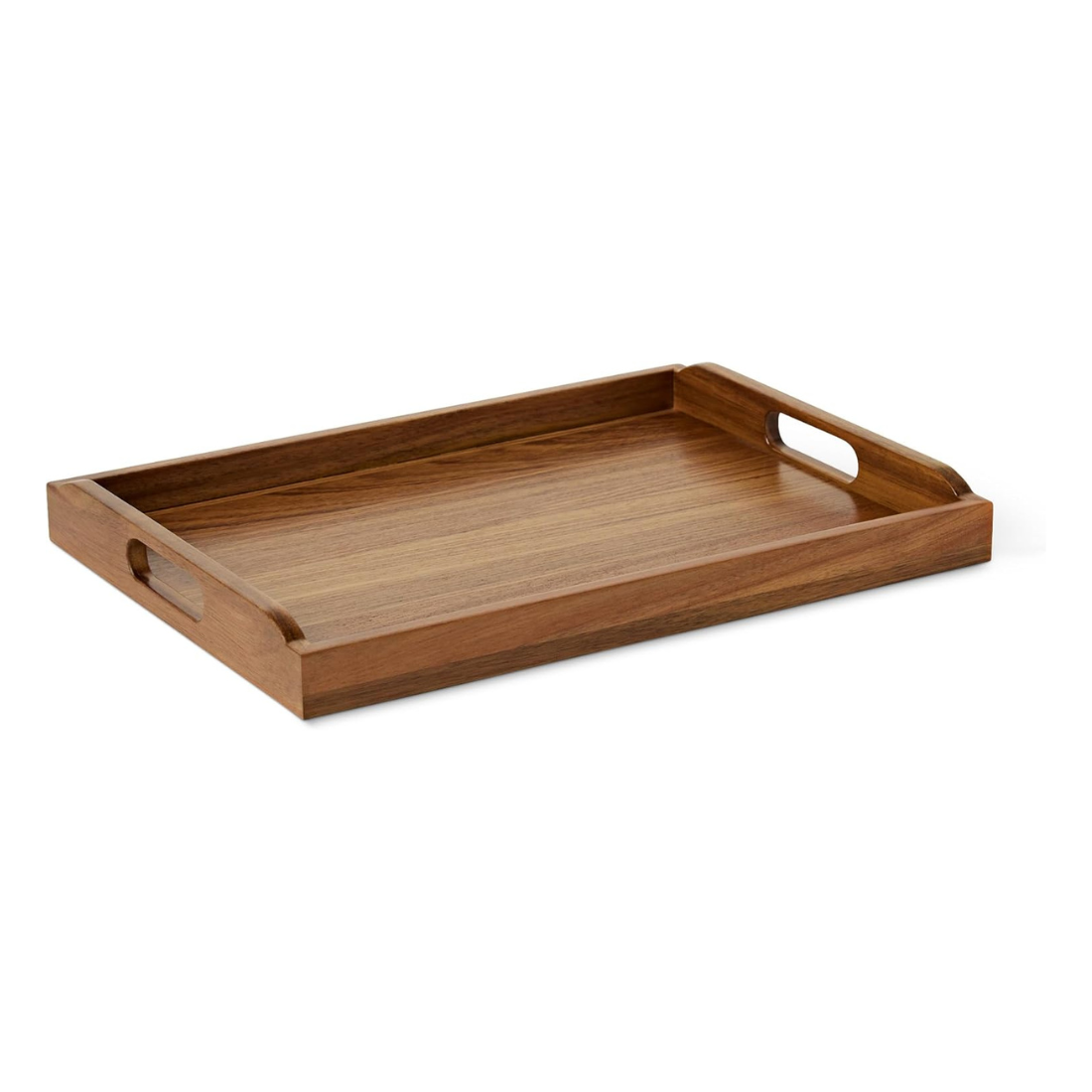 carpentray wooden serving tray, acacia wood, 17 x 12 in.