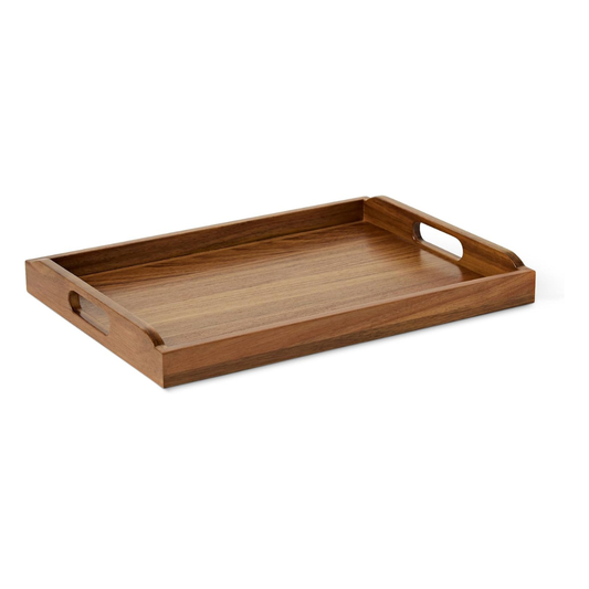 Carpentray Wooden Serving Tray, Acacia Wood, 17 x 12 in.