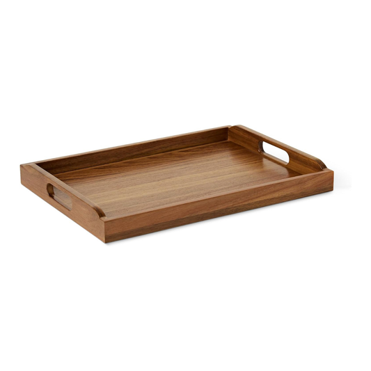 Carpentray Wooden Serving Tray, Acacia Wood, 17 x 12 in.