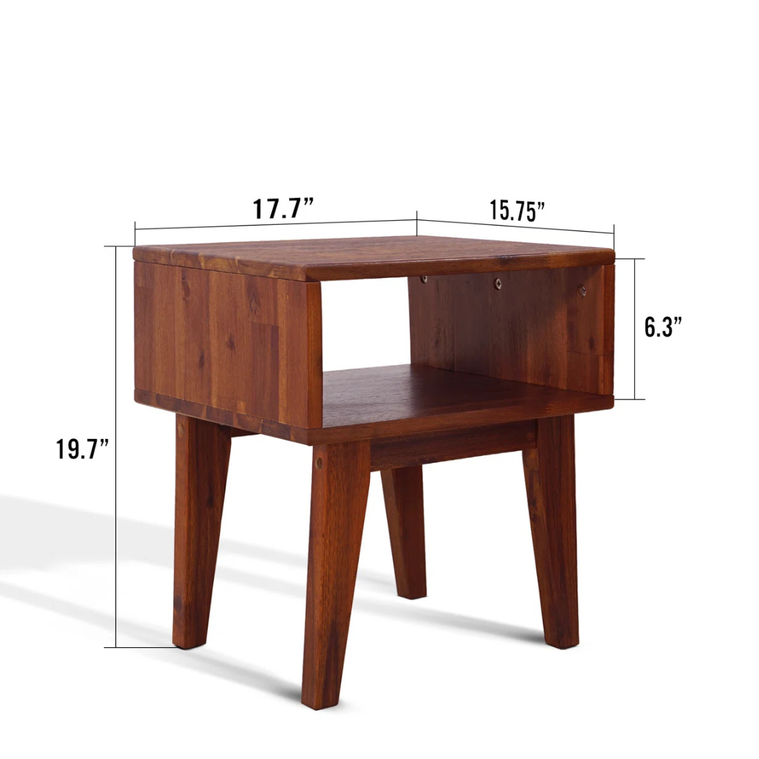 carpentray wooden bedside table (beown)