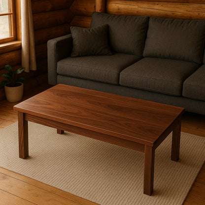 carpentray wooden walnut coffee table (85*50*45* cm)