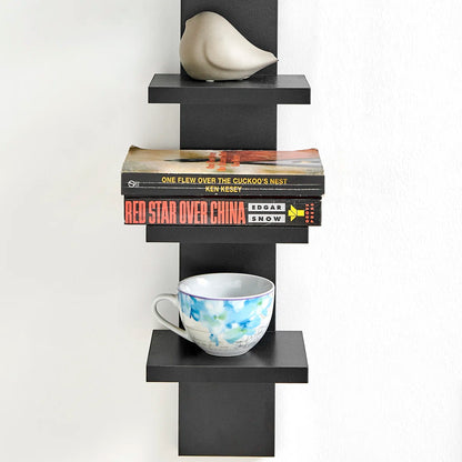 carpentray 5 tier column wall shelf