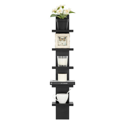 carpentray 5 tier column wall shelf