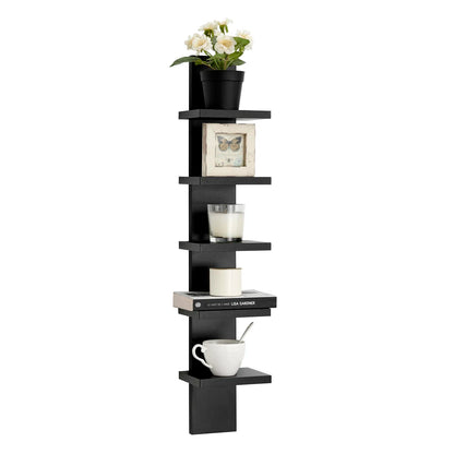 carpentray 5 tier column wall shelf