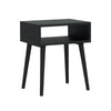 Carpentray Wooden Open Bedside Table (Black)Carpentray Home