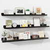 Carpentray 36 Inch Woden Wall Shelf Set of 3 (Black)Carpentray Home