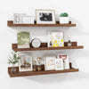 Carpentray 24 Inch Woden Wall Shelf Set of 3 (Brown)Carpentray Home