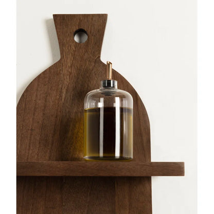 carpentray mango wooden kitchen wall shelf