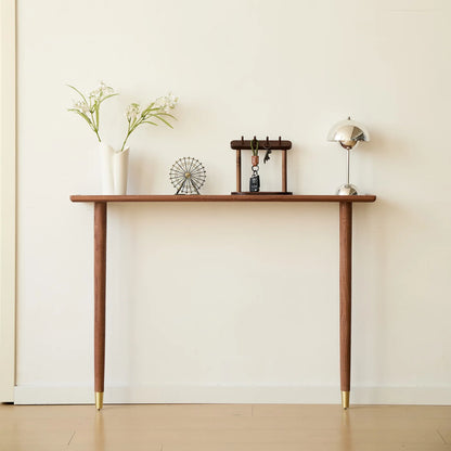 carpentray 120cm long light brown console table | modern wooden entryway table