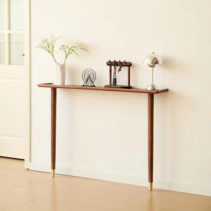 carpentray 120cm long light brown console table | modern wooden entryway table
