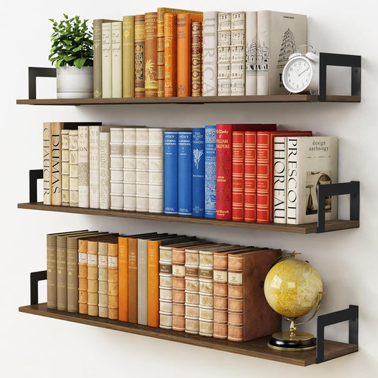 Carpentray 36x8 inch Floating Shelves for Wall Set of 3