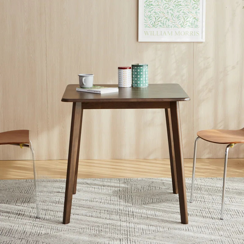 carpentray 30 inch square wooden dining table (brown)