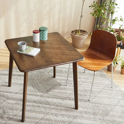 carpentray 30 inch square wooden dining table (brown)