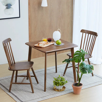 carpentray 30 inch square wooden dining table (brown)