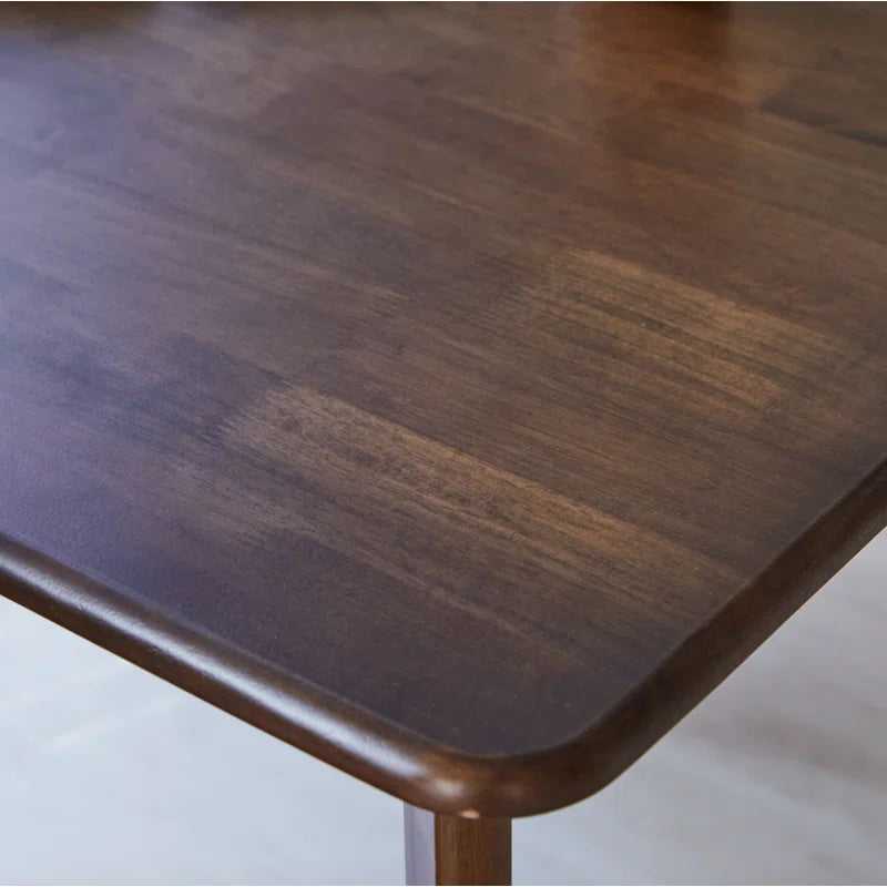 carpentray 30 inch square wooden dining table (brown)