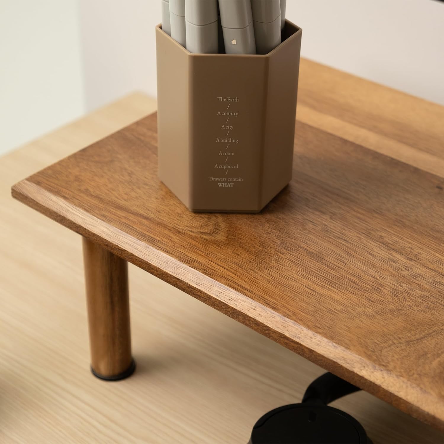 carpentray 80cm long monitor stand riser sheesham wood