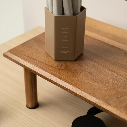 carpentray 80cm long monitor stand riser sheesham wood