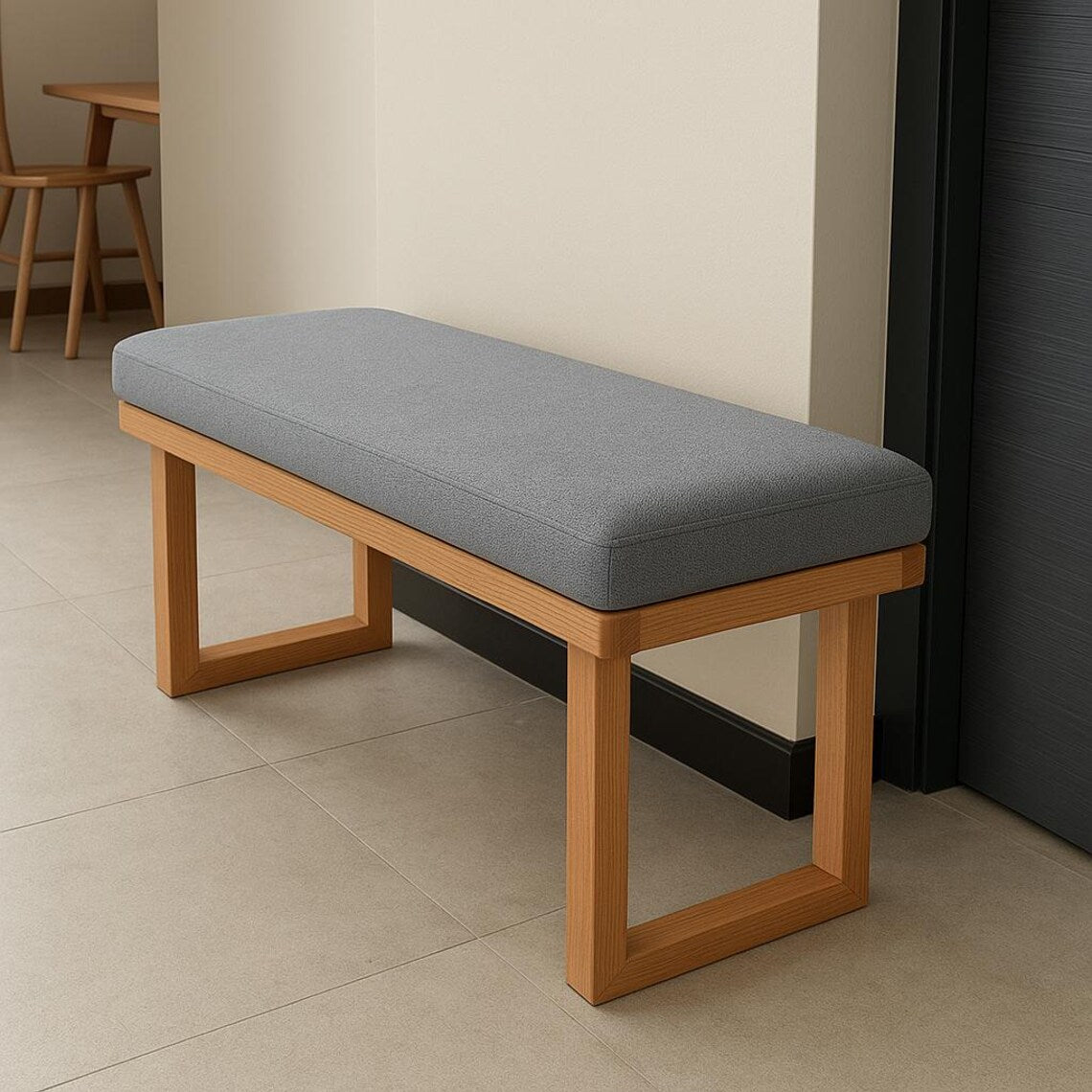 Carpentray 100cm Long Solid Wood Three Seater Bench – Mango Wood / Solid Finish”)