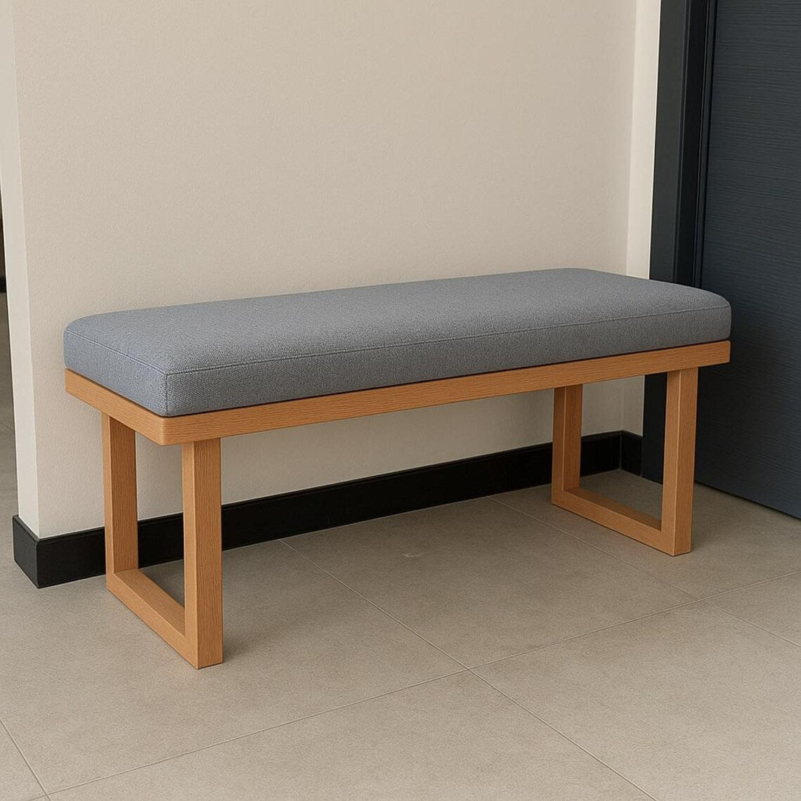 Carpentray 120cm Long Solid Wood Three Seater Bench – Mango Wood / Sol ...