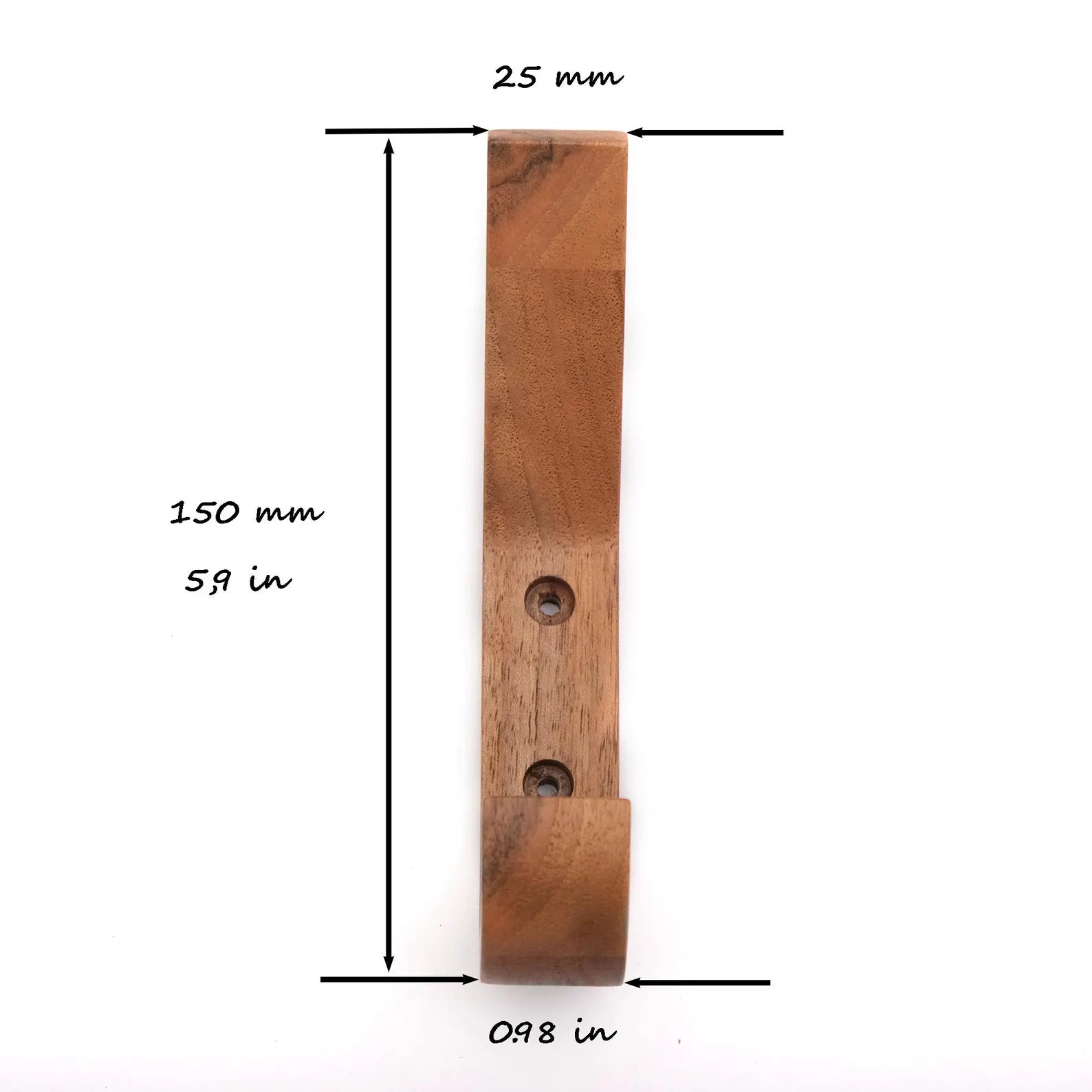 carpentray set of 4 wooden wall premium hooks