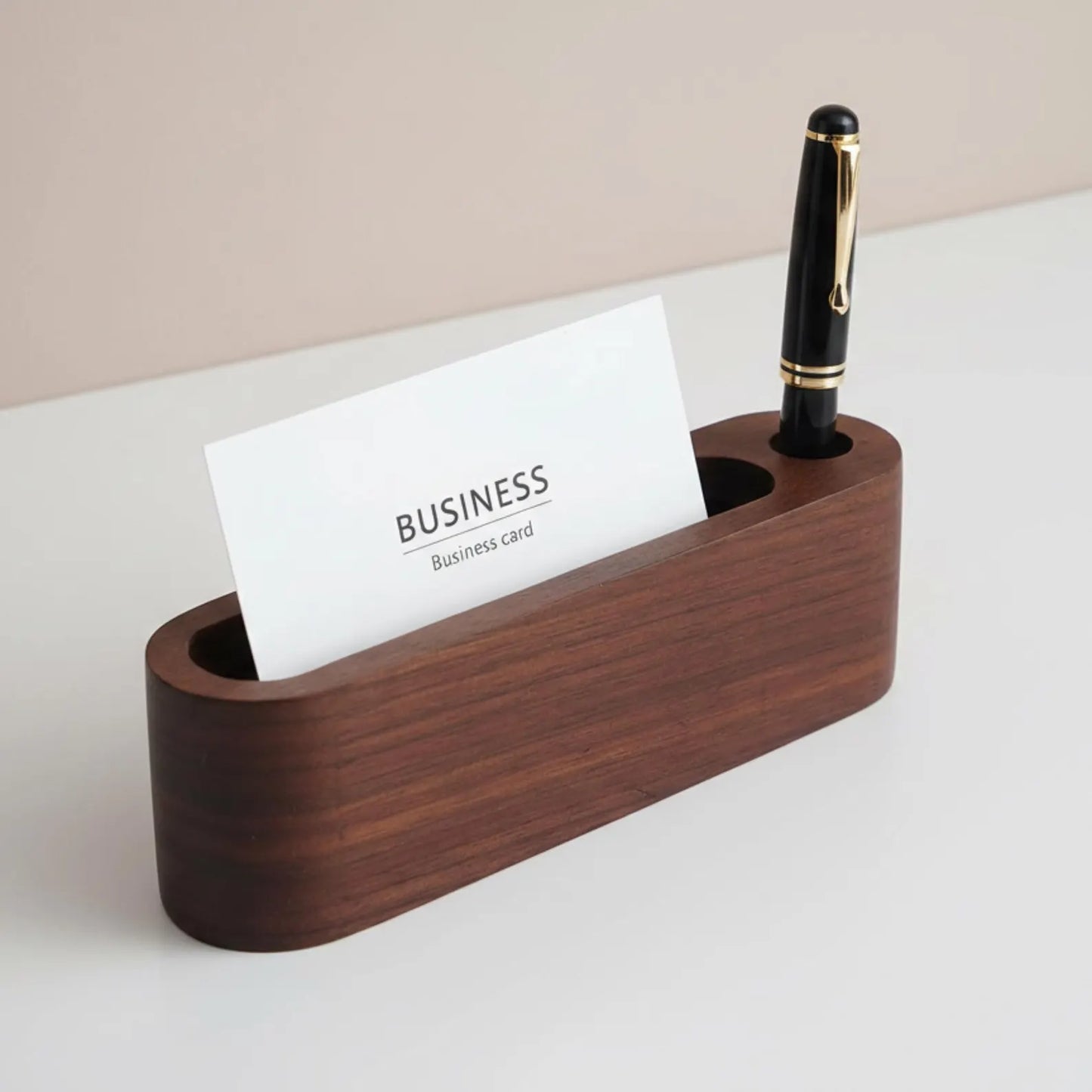 Carpentray Set of 1 Wood Place Card Holders Walnut Wooden Table Number Holder Stands Name Card