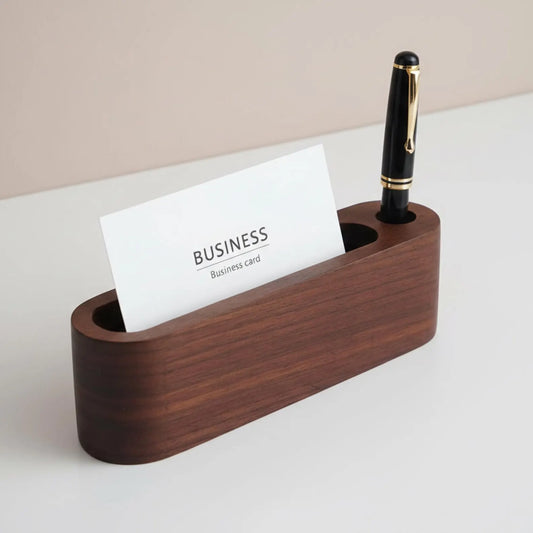 Carpentray Set of 1 Wood Place Card Holders Walnut Wooden Table Number Holder Stands Name Card