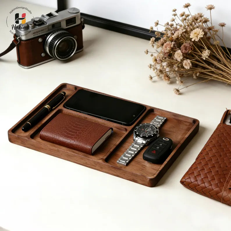 carpentray wooden pen tray