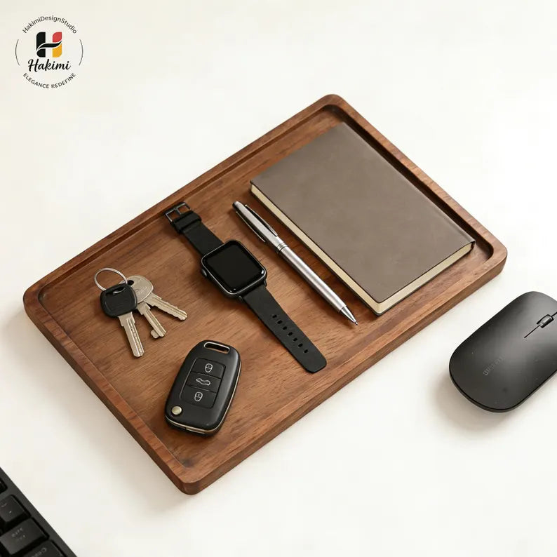 carpentray wooden pen tray