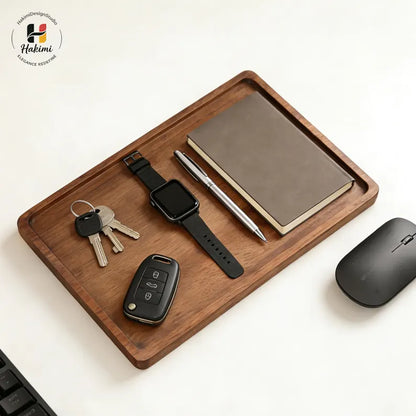 carpentray wooden pen tray