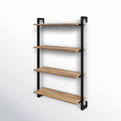 carpentray wooden wall shlef 4 piece floating shelf (set of 1 / natural)