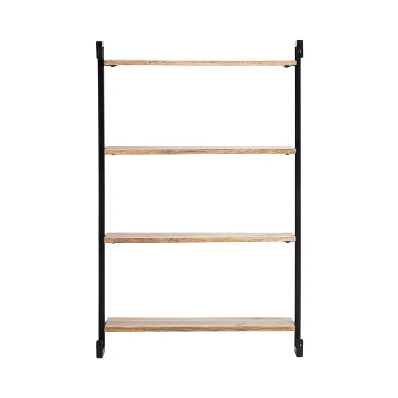 carpentray wooden wall shlef 4 piece floating shelf (set of 1 / natural)
