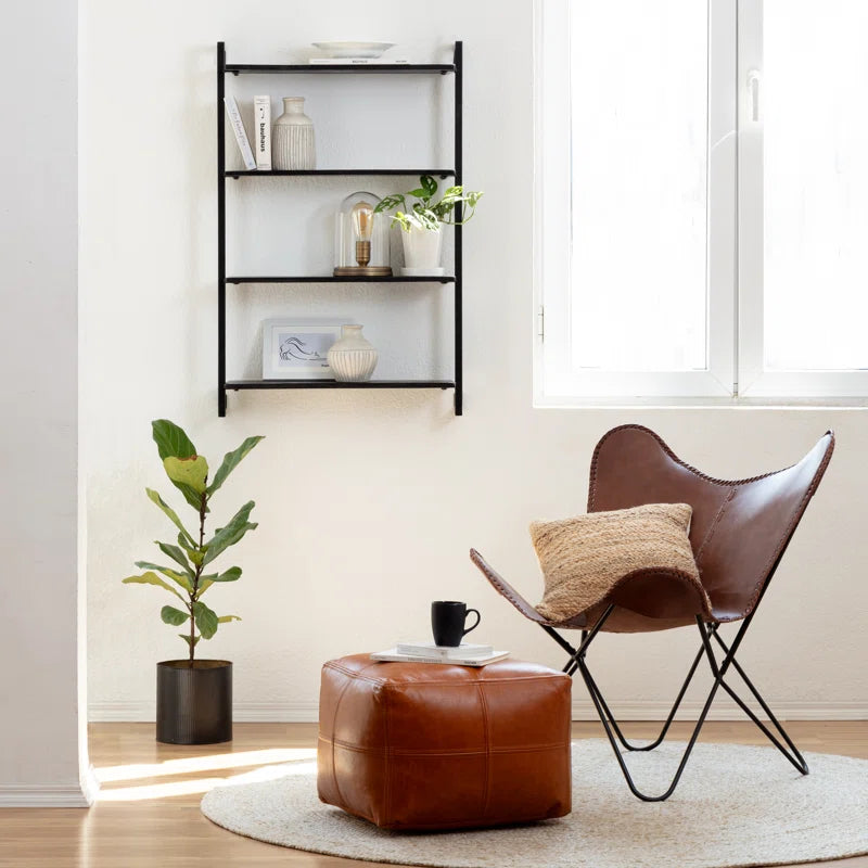 Carpentray Wooden Wall Shlef 4 Piece Floating Shelf (Set of 1 / Black)