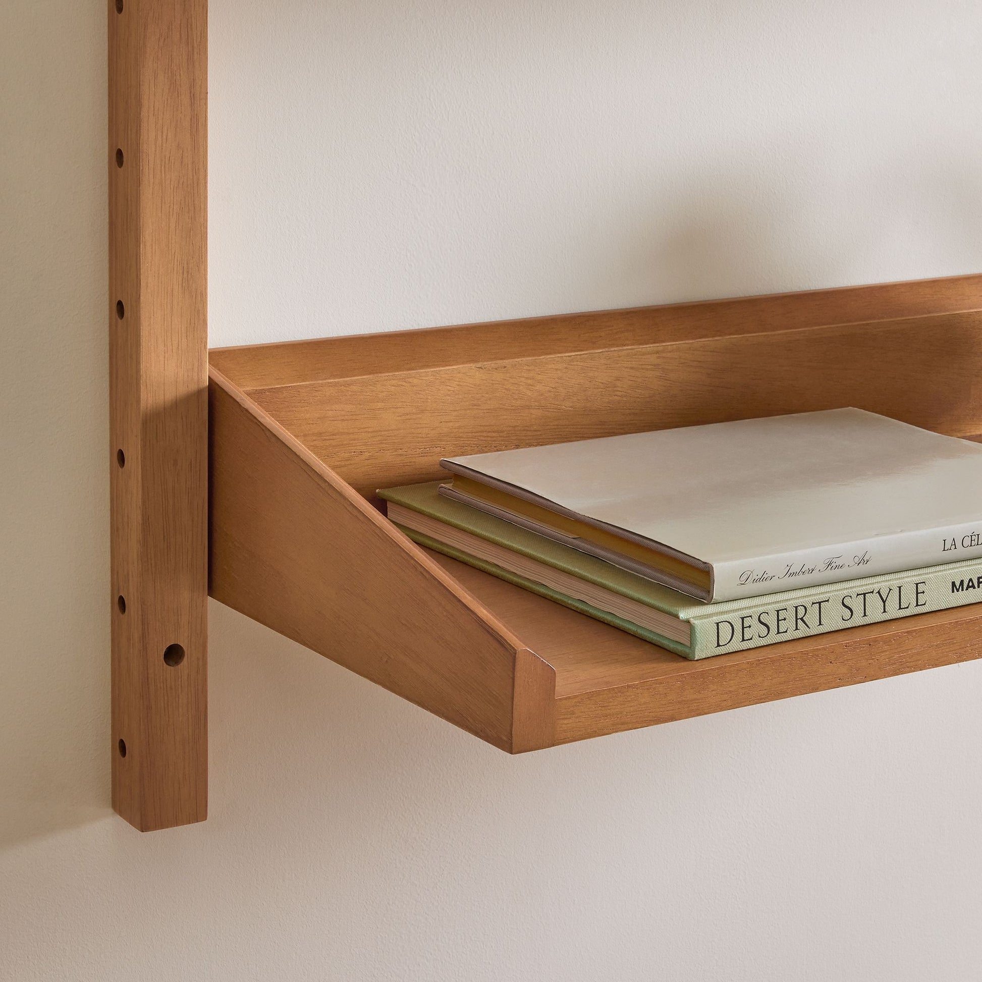 carpentray mid-century modular 3-tier wide shelf