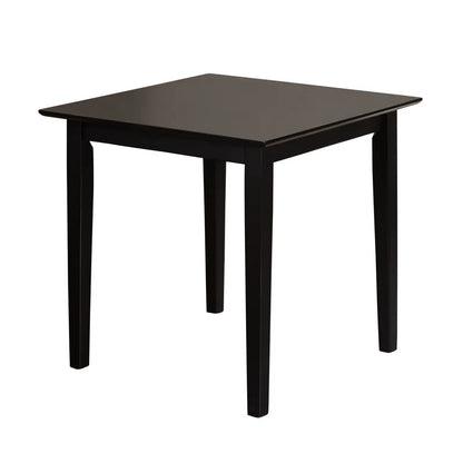 carpentray 30 inch square wooden dining table (black)