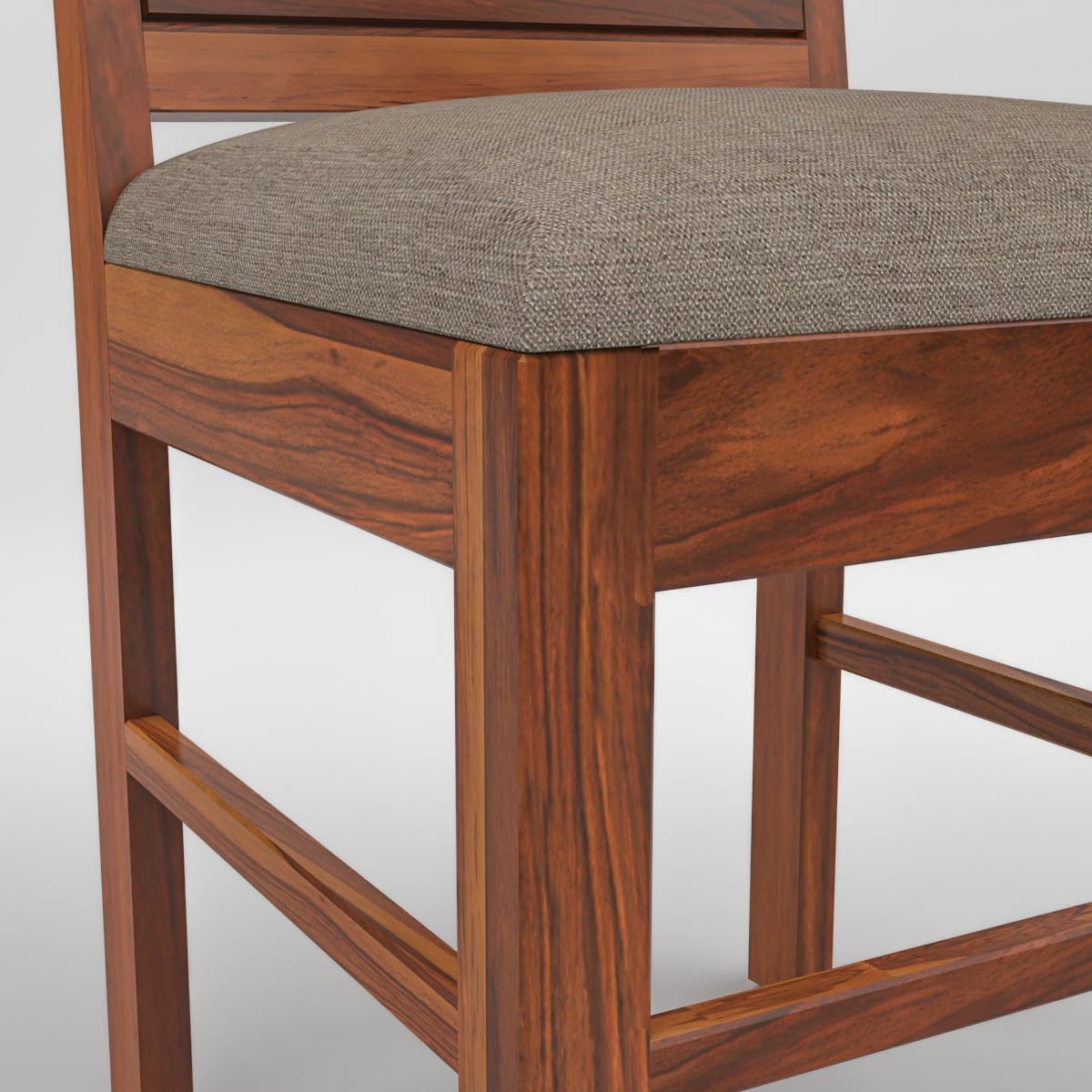 carpentray furniture sheesham wooden 2 dining chair soft cusion set of 2 for living room